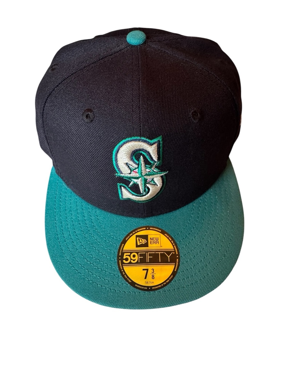 MLB Seattle Mariners New Era 59FIFTY Official On-Field Cap Fitted Size 7 3/8 NWT